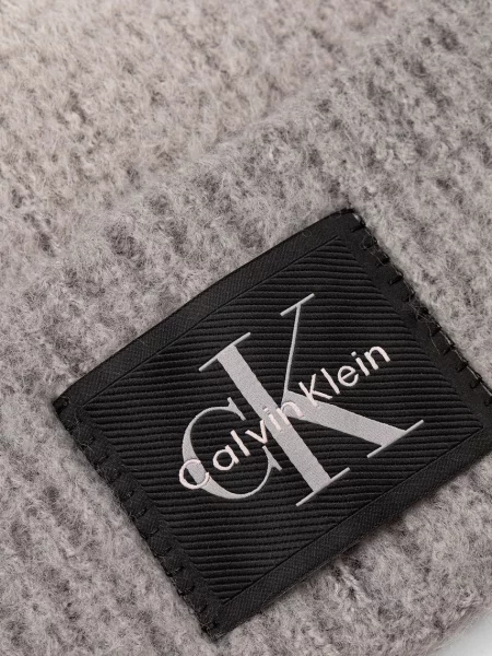 Calvin Klein căciulă de damă cu amestec de lână alb