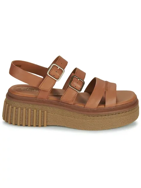 Szandál Clarks Evamar Strap barna