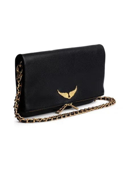 ZADIG&VOLTAIRE torebka skórzana ROCK GRAINED LEATHER czarna