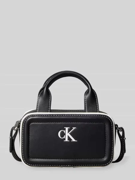Calvin Klein Torebka Contrast Ck Mini Bauletto Bag czarny