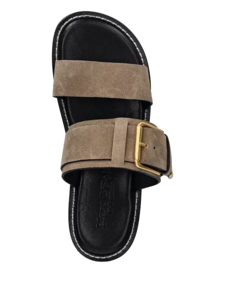 Sandale Marc O'polo din piele de căprioară cu cataramă maro