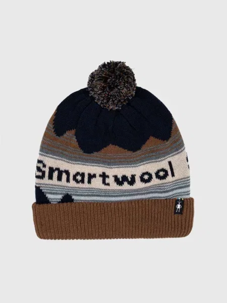 Czapka zimowa Smartwool Knit Winter Pattern POM deep navy heather granatowa