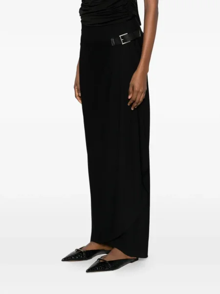 Fusta maxi Tom Ford cu cataramă negru