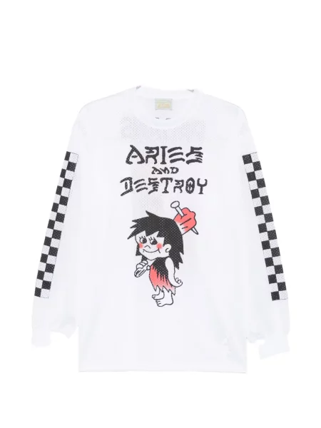 Tricou Aries cu imagine alb