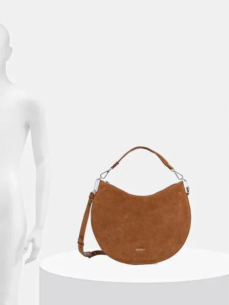 Замшева сумочка Coccinelle COCCINELLESUNUP SUEDE E1 QKG 13 01 01 коричневий