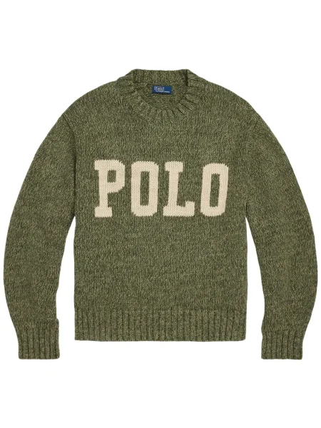 Polo Polo Ralph Lauren z twillu do kolan plisowane żółte