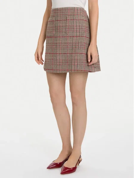 Tommy Hilfiger Mini sukňa Seasonal béžová