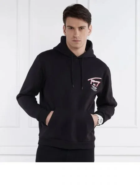 Tommy Jeans Hanorac 3D STREET negru
