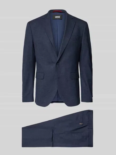 Garnitur z mieszanki krój regular fit model Dalotti' Cinque granatowy