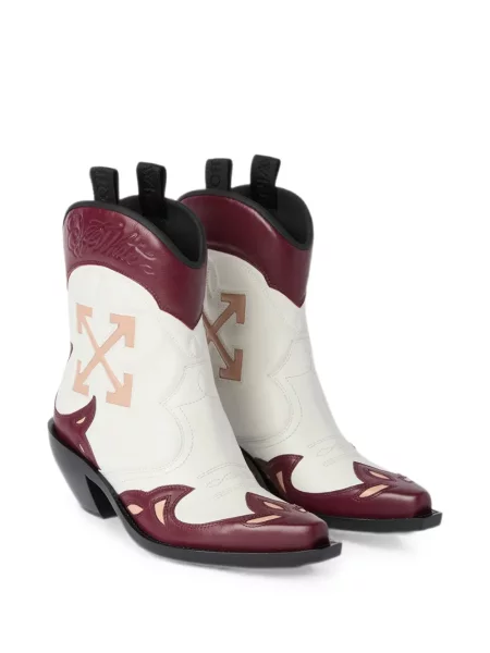 Cizme scurte Off-white alb
