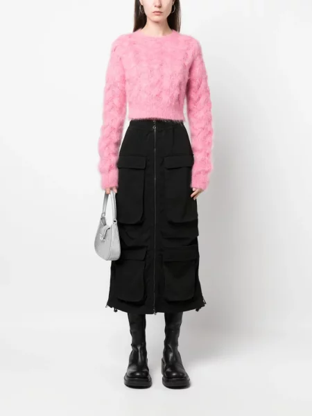 Moherinis megztinis Dsquared2 rožinė