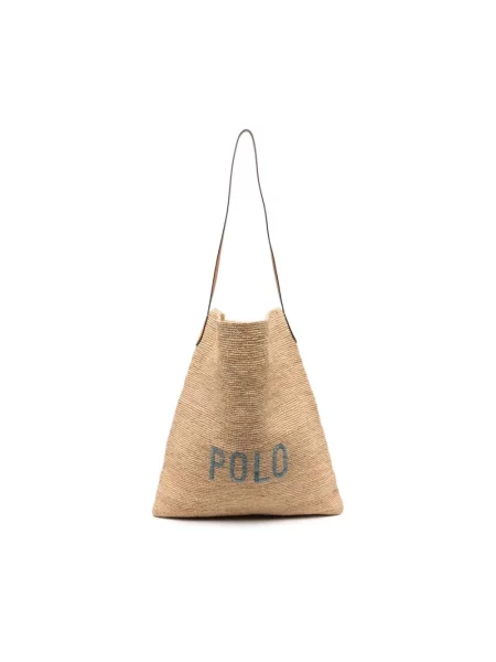 Torebka Polo Ralph Lauren casual beżowa