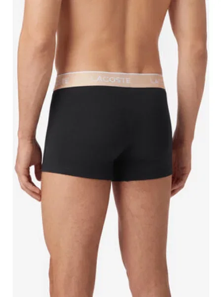 Pánske boxerky Lacoste 3 pack black/sisal/viennese/cookie čierna