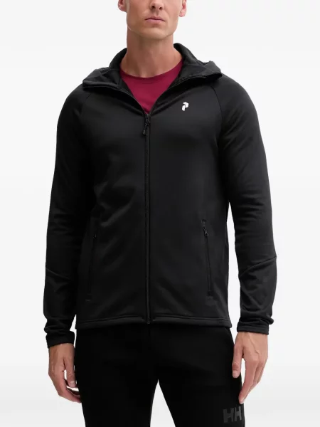 Hanorac cu glugă Peak Performance cu glugă negru