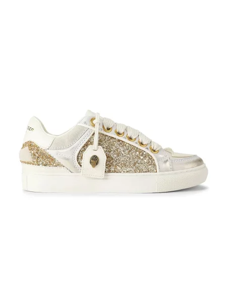 Kurt Geiger London Southbank Tag Slim tenisice za žene od kože bež