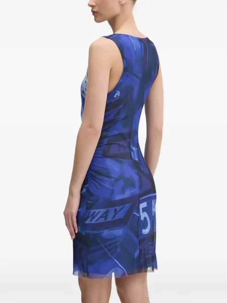 Rochie mini Desigual cu imagine albastru