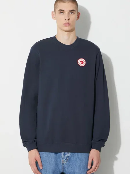 Однотонный свитер Fjallraven темно-синий