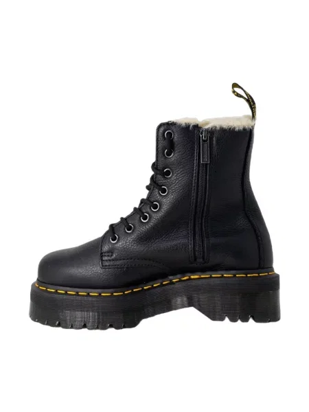 Workery Dr. Martens skórzane na platformie retro czarne