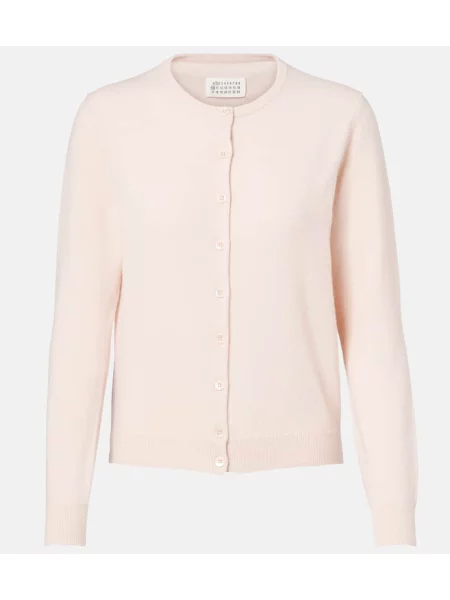 Cardigan Maison Margiela de lână roz