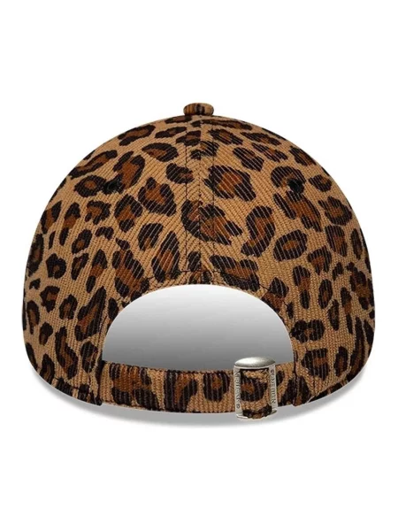 Czapka z daszkiem New Era w panterkę brązowa