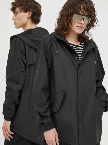 Rains geaca de ploaie Fishtail Jacket de tranzitie negru