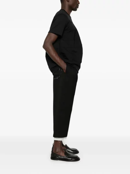 Marškinėliai Comme Des Garçons Homme Plus apvaliu kaklu juoda