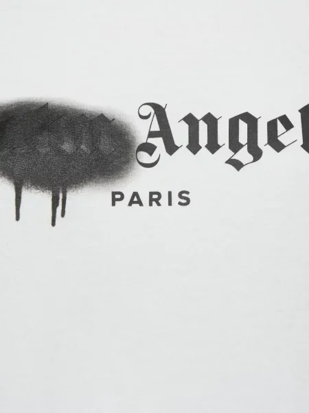 Tricou Palm Angels cu imagine alb