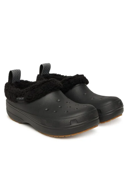 Чехли Crocs Classic Lined Shorty черен