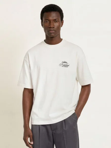 Prohibited T-Shirt weiss biała