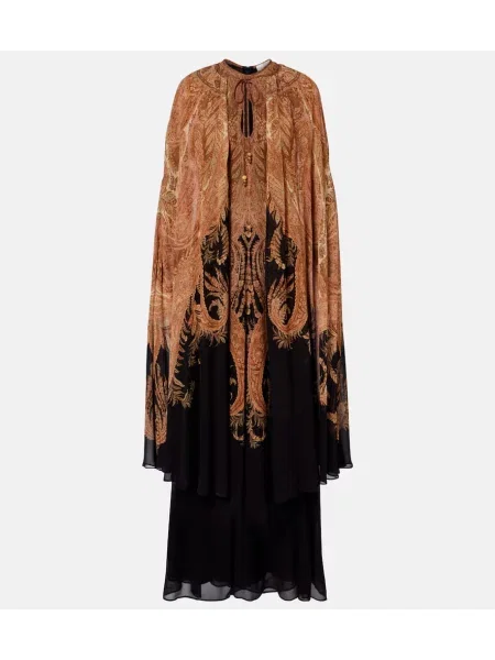 Rochie maxi Zimmermann cu imagine de costum negru