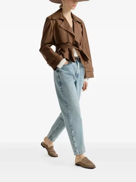 Blugi Brunello Cucinelli cu 5 buzunare albastru