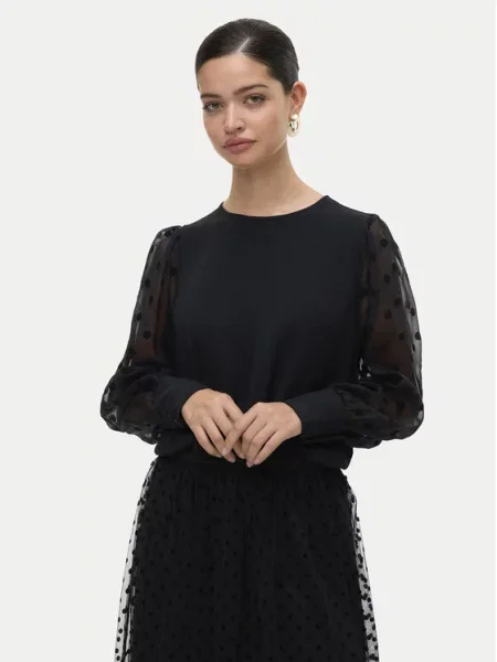 VERO MODA Bluza VMALVA' crna