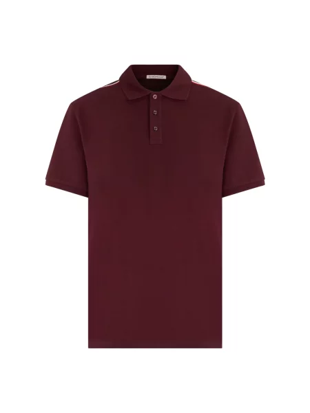 Koszulka polo Moncler z krótkim rękawem czerwona