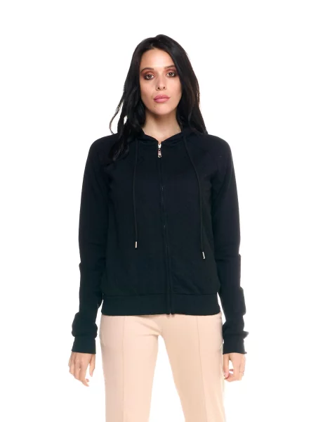 Bluza z kaptur na co dzień na siłownię czarna