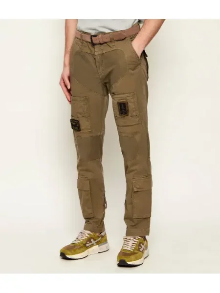 Aeronautica Militare Pantaloni cargo ANTI-G | Straight fit verde