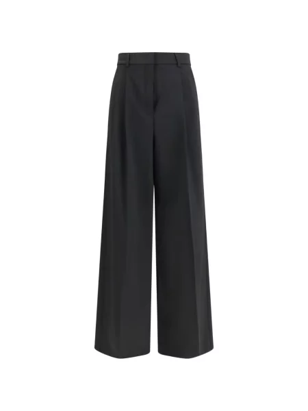 Voiaj pantaloni Weekend Max Mara cu picior lat gri