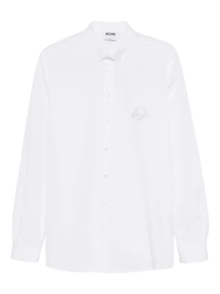 Риза Moschino бродирана бяло