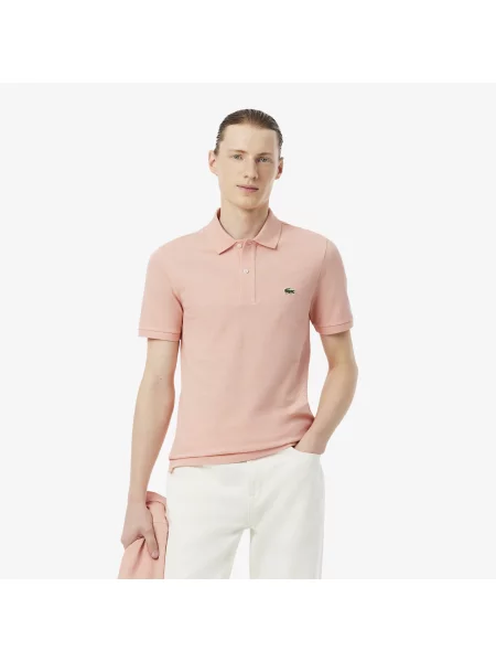 Lacoste Oryginalna Koszulka Polo O Kroju Slim Fit różowy