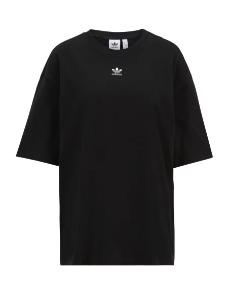 ADIDAS ORIGINALS Tricou ESSENTIALS / alb negru