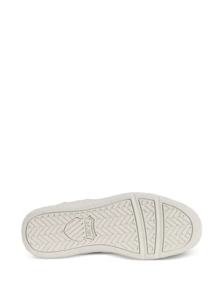 Sneakerși K-swiss cu șireturi din piele de căprioară alb