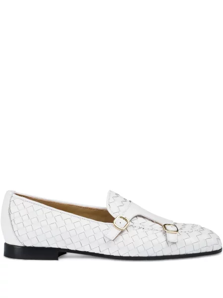 Pantofi loafer Doucal's cu cataramă alb