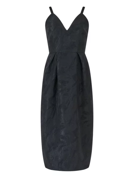 Sukienka midi Rosie Assoulin żakardowa do kolan garniturowa czarna