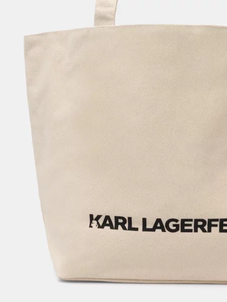 Двусторонняя сумка Karl Lagerfeld бежевая