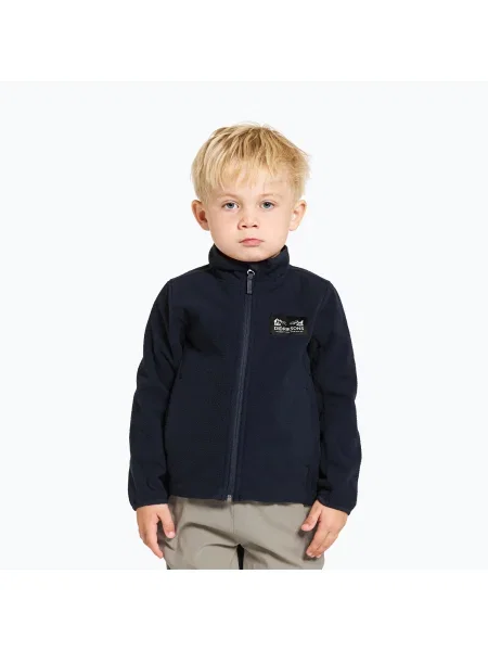 Didriksons Muskot sötét éjszakakék gyermek fleece pulóver. Méret: