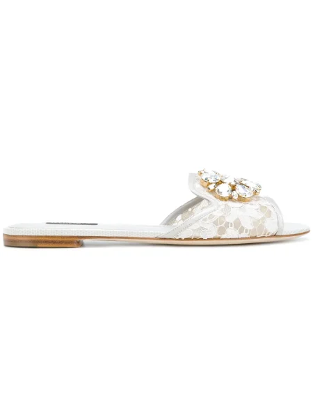 Brosa Dolce & Gabbana din dantelă gri