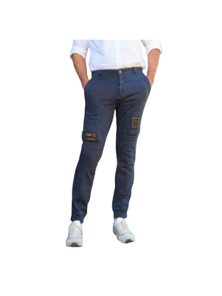 Jeansy Aeronautica Militare niebieskie