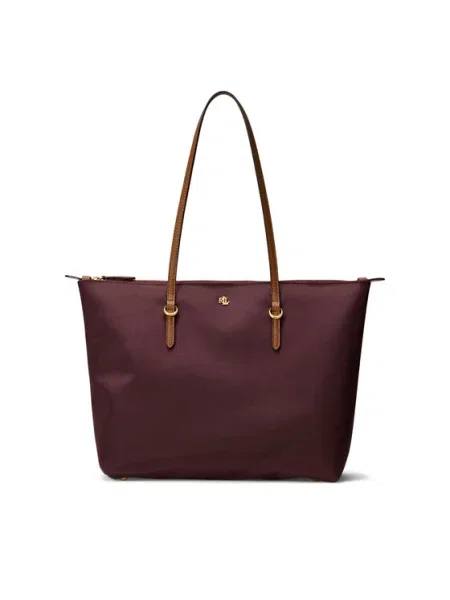 LAUREN RALPH LAUREN Geantă Vișiniu alb