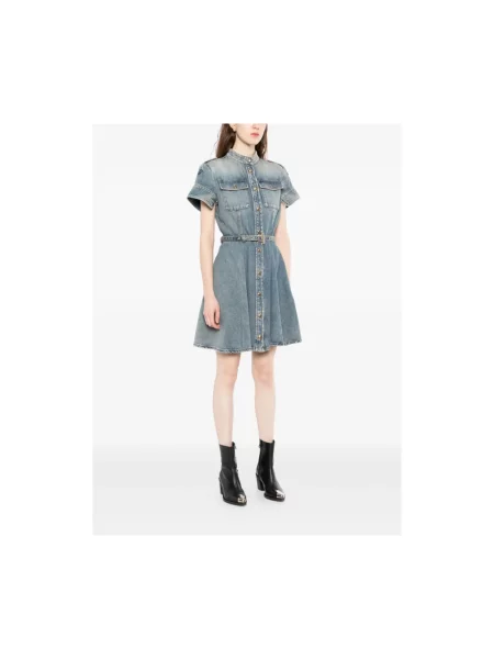 Krótka sukienka Alexander Mcqueen niebieska