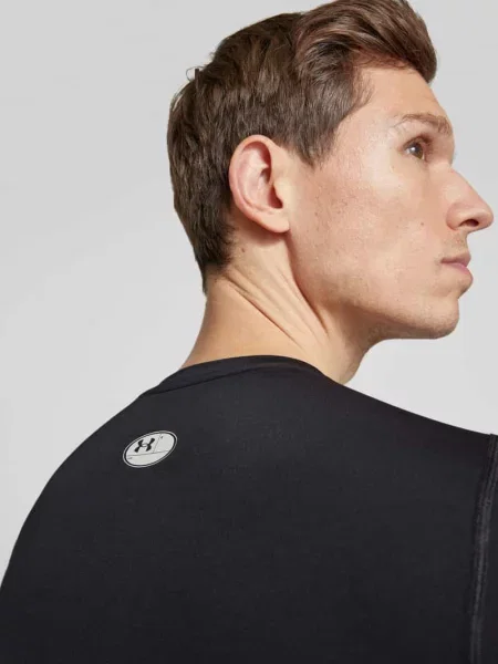 T-shirt Under Armour Hg Armour Comp SS Black/ White M czarna