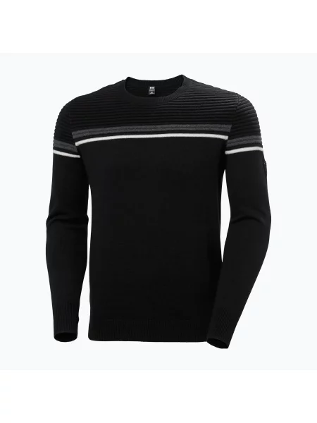 Мъжки плетен пуловер Helly Hansen Carv black черно